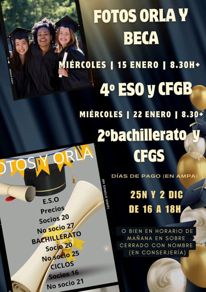 Fotos Orla y becas